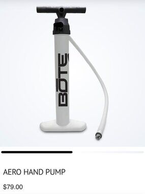 🚣 NEW BOTE Aero Hand Pump Manual Inflatable SUP Kayak Dock Pump White 🚣